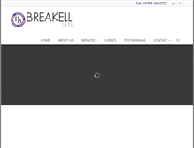 Tablet Screenshot of breakell-lifts.co.uk